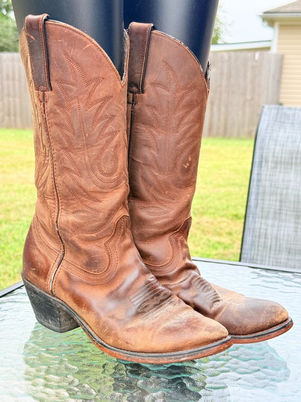 Durango RD4112 Womens 6M Brown Leather Cowboy Boots Western Rodeo Cowgirl 4307